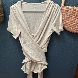 Kindred Bravely Skin to Skin Wrap Top